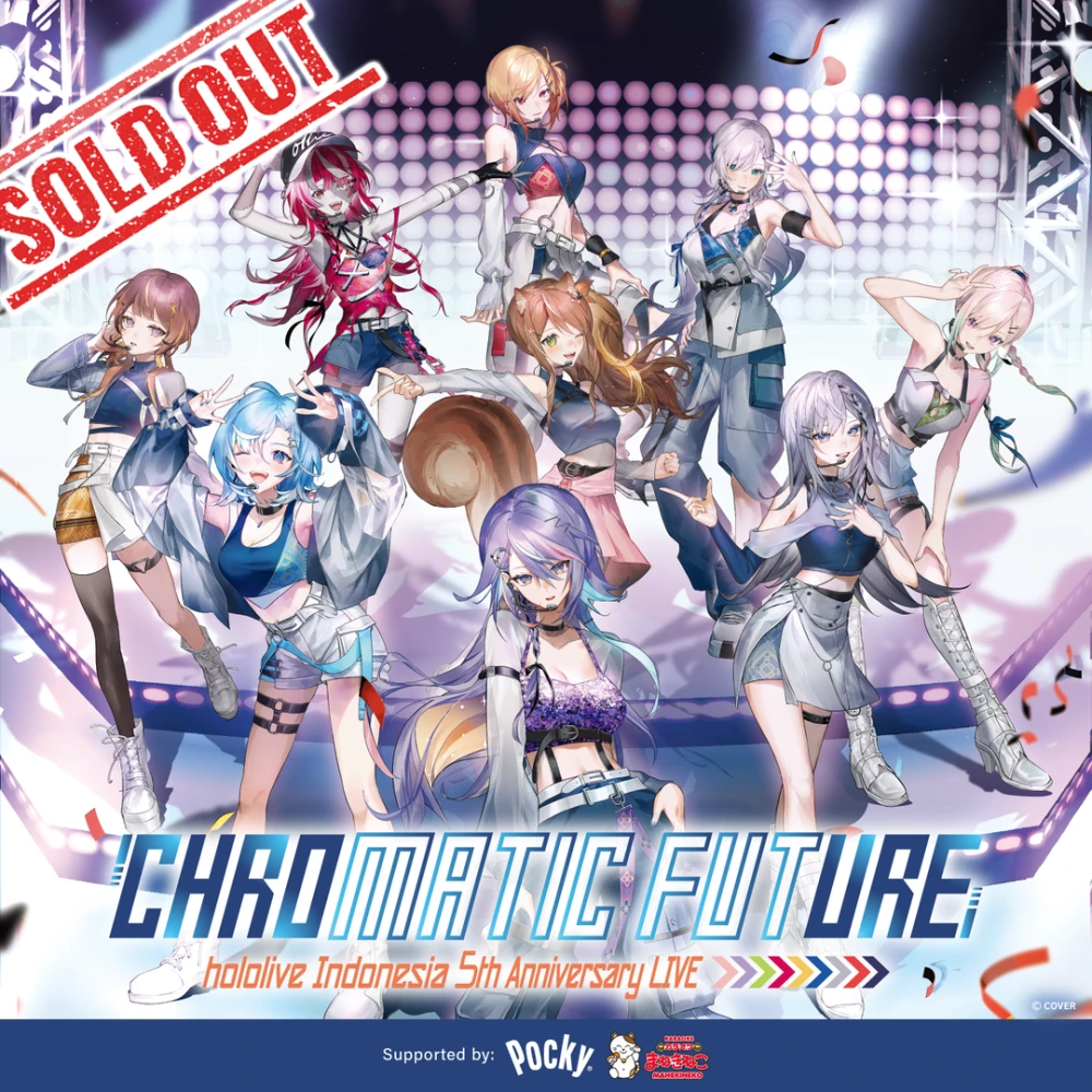 Tiket hololive Indonesia 5th Anniversary LIVE Chromatic Future Resmi Terjual Habis! (Sold Out)